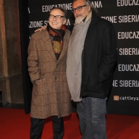 Foto Nicoloro G. 22/02/2013 Milano Anteprima al cinema Odeon del film ” Educazione siberiana ” alla presenza del regista e degli attori protagonisti. nella foto Mauro Pagani – Diego Abatantuono