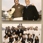 Foto Nicoloro G.   29/08/2023   Ravenna    Anteprima della mostra sull'imbarcazione ''Il Moro di Venezia'' /'America's Cup 1992. nella foto un immagine di Paul Cayard con Raul Gardini e un' immagine del team del Moro di Venezia.