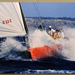 Foto Nicoloro G.   29/08/2023   Ravenna    Anteprima della mostra sull'imbarcazione ''Il Moro di Venezia'' /'America's Cup 1992.  nella foto una delle foto in mostra.