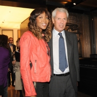 Foto Nicoloro G. 20/09/2011 Milano Inaugurato in corso Venezia, 1 il primo ” flagship store ” della Pirelli, il nuovo spazio dove moda e industria camminano insieme. nella foto Naomi Campbell – Marco Tronchetti Provera