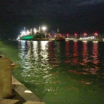 12/08/2022  Ravenna  E' approdata nel porto di Ravenna la prima nave proveniente dall' Ucraina con un carico di 15mila tonnellate di mais per uso zootecnico. nella foto l' ingresso della nave Rojen nel porto di Ravenna.