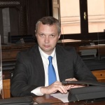12/08/2022  Ravenna  E' approdata nel porto di Ravenna la prima nave proveniente dall' Ucraina con un carico di 15mila tonnellate di mais per uso zootecnico. nella foto l' ambasciatore ucraino Yaroslav Melnyk.