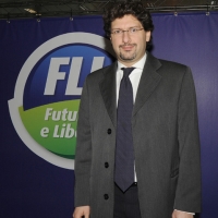 Foto Nicoloro G. 11/02/2011 Rho Fiera Milano Assemblea Costituente di " Futuro e Liberta' " che ha visto la partecipazione di delegati da tutt' Italia. nella foto Manfredi Palmeri