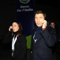 Foto Nicoloro G. 11/02/2011 Rho Fiera Milano Assemblea Costituente di " Futuro e Liberta' " che ha visto la partecipazione di delegati da tutt' Italia. nella foto Chiara Moroni – Italo Bocchino