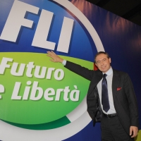 Foto Nicoloro G. 11/02/2011 Rho Fiera Milano Assemblea Costituente di " Futuro e Liberta' " che ha visto la partecipazione di delegati da tutt' Italia. nella foto Adolfo Urso
