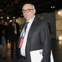 Foto Nicoloro G. 11/02/2011 Rho Fiera Milano Assemblea Costituente di " Futuro e Liberta' " che ha visto la partecipazione di delegati da tutt' Italia. nella foto Pasquale Viespoli