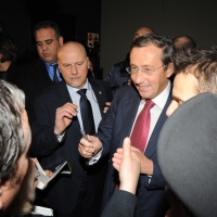 Foto Nicoloro G. 11/02/2011 Rho Fiera Milano Assemblea Costituente di " Futuro e Liberta' " che ha visto la partecipazione di delegati da tutt' Italia. nella foto Gianfranco Fini