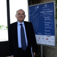 Foto Nicoloro G.  12/06/2015   Ravenna   Assemblea generale della Confindustria di Ravenna, sul tema " Impresa e Giustizia ", nell' ambito dei festeggiamenti per i 70 anni dell' Organizzazione ravennate. nella foto il presidente di Confindustria Giorgio Squinzi.