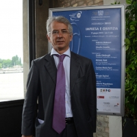 Foto Nicoloro G.  12/06/2015   Ravenna   Assemblea generale della Confindustria di Ravenna, sul tema \" Impresa e Giustizia \", nell\' ambito dei festeggiamenti per i 70 anni dell\' Organizzazione ravennate. nella foto il sottosegretario alla Giustizia Cosimo Maria Ferri.