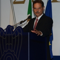Foto Nicoloro G.  12/06/2015   Ravenna   Assemblea generale della Confindustria di Ravenna, sul tema " Impresa e Giustizia ", nell' ambito dei festeggiamenti per i 70 anni dell' Organizzazione ravennate. nella foto il presidente della Provincia di Ravenna Claudio Casadio.