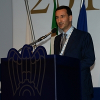 Foto Nicoloro G.  12/06/2015   Ravenna   Assemblea generale della Confindustria di Ravenna, sul tema " Impresa e Giustizia ", nell' ambito dei festeggiamenti per i 70 anni dell' Organizzazione ravennate. nella foto il presidente di Confindustria Ravenna Guido Ottolenghi.