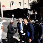 Foto Nicoloro G.   13/07/2022   Ravenna   Assemblea nazionale delle Province. nella foto da sinistra il prefetto Castrese de Rosa, il ministro Enrico Giovannini e Michele de Pascale.