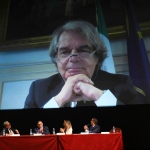 Foto Nicoloro G.   13/07/2022   Ravenna   Assemblea nazionale delle Province. nella foto in collegamento video il ministro Renato Brunetta.