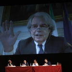 Foto Nicoloro G.   13/07/2022   Ravenna   Assemblea nazionale delle Province. nella foto in collegamento video il ministro Renato Brunetta.