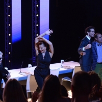 Foto Nicoloro G.  19/06/2013 Milano Terza giornata di audizioni di X Factor in un teatro Dal Verme gremito di pubblico entusiasta. nella foto Morgan– Simona Ventura – Mika – Elio