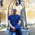 Foto Nicoloro G.   16/06/2022   Ravenna   Il 16 giugno e\' il \' Bloomsday \' giornata internazionale che celebra l\' Ulisse di James Joyce a cento anni dalla pubblicazione.Nello specifico il 16 giugno e\' la giornata in cui si svolgono i fatti narrati nel capolavoro di J. Joyce. nella foto uno dei relatori lo scrittore Andrea Pagani.