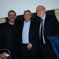 Foto Nicoloro G.  26/03/2014  Bologna   A 400 giorni dall\' Expo 2015 si è svolto un incontro che, partendo dal tema \" Nutrire il pianeta \", si pone l\' obiettivo di portare l\' attenzione dall\' Esposizione direttamente ai campi e agli stabilimenti produttivi della regione Emilia-Romagna. nella foto da sinistra lo chef di fama internazionale Massimo Bottura, il presidente della Regione Vasco Errani e il direttore di QN Giovanni Morandi.