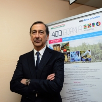Foto Nicoloro G.  26/03/2014  Bologna   A 400 giorni dall' Expo 2015 si è svolto un incontro che, partendo dal tema " Nutrire il pianeta ", si pone l' obiettivo di portare l' attenzione dall' Esposizione direttamente ai campi e agli stabilimenti produttivi della regione Emilia-Romagna. nella foto il commissario unico per ExpÃ² Giuseppe Sala.
