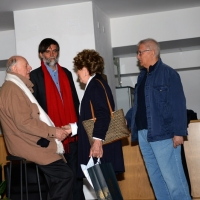 Foto Nicoloro G. 30/05/2013 Milano E' stata allestita nel Piccolo Teatro di via Rovello la camera ardente per Franca Rame, l' attrice si è spenta a 84 anni nella sua casa di Porta Romana a Milano. nella foto Dario Fo – Jacopo Fo