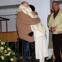 Foto Nicoloro G. 30/05/2013 Milano E' stata allestita nel Piccolo Teatro di via Rovello la camera ardente per Franca Rame, l' attrice si è spenta a 84 anni nella sua casa di Porta Romana a Milano. nella foto Dario Fo – Carla Fracci