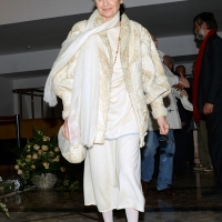 Foto Nicoloro G. 30/05/2013 Milano E' stata allestita nel Piccolo Teatro di via Rovello la camera ardente per Franca Rame, l' attrice si è spenta a 84 anni nella sua casa di Porta Romana a Milano. nella foto Carla Fracci