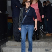 Foto Nicoloro G. 30/05/2013 Milano E' stata allestita nel Piccolo Teatro di via Rovello la camera ardente per Franca Rame, l' attrice si è spenta a 84 anni nella sua casa di Porta Romana a Milano. nella foto Alessandra Faiella
