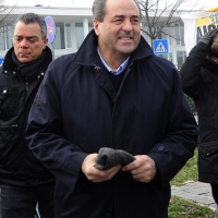Foto Nicoloro G. 13/02/2013 Ravenna Fa tappa a Ravenna la campagna elettorale del leader di " Italia dei Valori " che si schiera con la lista di " Rivoluzione Civile - Ingroia ". nella foto Antonio Di Pietro 