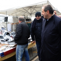 Foto Nicoloro G. 13/02/2013 Ravenna Fa tappa a Ravenna la campagna elettorale del leader di " Italia dei Valori " che si schiera con la lista di " Rivoluzione Civile - Ingroia ". nella foto Antonio Di Pietro 