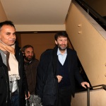 Foto Nicoloro G.   18/01/2020   Ravenna   Campagna elettorale per le elezioni regionali del 26 gennaio in Emilia-Romagna. nella foto il candidato a consigliere regionale PD Andrea Corsini, a sinistra, e il ministro Dario Franceschini.