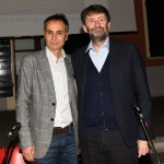 Foto Nicoloro G.   18/01/2020   Ravenna   Campagna elettorale per le elezioni regionali del 26 gennaio in Emilia-Romagna. nella foto il candidato a consigliere regionale PD Andrea Corsini, a sinistra, e il ministro Dario Franceschini.