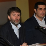 Foto Nicoloro G.   18/01/2020   Ravenna   Campagna elettorale per le elezioni regionali del 26 gennaio in Emilia-Romagna. nella foto da sinistra il ministro Dario Franceschini e il sindaco di Ravenna Michele de Pascale.