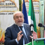 Foto Nicoloro G.   01/10/2020  Conselice ( RA ) Celebrazione del 14° anniversario del Monumento alla Liberta' di Stampa. nella foto Giuseppe Giulietti, presidente FNSI.