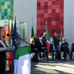 Foto Nicoloro G.   01/10/2022   Conselice ( RA )   Celebrazione del XVI° anniversario del monumento alla stampa clandestina e alla liberta' di stampa. nella foto la sindaca di Conselice Paola Pula.