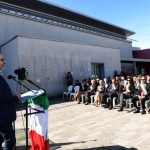 Foto Nicoloro G.   01/10/2022   Conselice ( RA )   Celebrazione del XVI° anniversario del monumento alla stampa clandestina e alla liberta' di stampa. nella foto il giornalista di ' Avvenire ' Nello Scavo.
