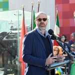 Foto Nicoloro G.   01/10/2022   Conselice ( RA )   Celebrazione del XVI° anniversario del monumento alla stampa clandestina e alla liberta' di stampa. nella foto il giornalista di ' Avvenire ' Nello Scavo.