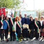 Foto Nicoloro G.   01/10/2022   Conselice ( RA )   Celebrazione del XVI° anniversario del monumento alla stampa clandestina e alla liberta\' di stampa. nella foto di gruppo i sindaci dei comuni della Bassa Romagna.