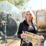 Foto Nicoloro G.   01/10/2022   Conselice ( RA )   Celebrazione del XVI° anniversario del monumento alla stampa clandestina e alla liberta' di stampa. nella foto la giornalista Rai Stefania Battistini che ha ricevuto il riconoscimento ' Liberta' di Stampa ' per il lavoro svolto in Ucraina.