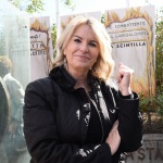 Foto Nicoloro G.   01/10/2022   Conselice ( RA )   Celebrazione del XVI° anniversario del monumento alla stampa clandestina e alla liberta' di stampa. nella foto la giornalista Rai Stefania Battistini.