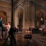 Foto Nicoloro G.   14/07/2024   Ravenna   Si e\' svolta a Ravenna la tradizionale \'\' Domenica del Mare \'\' con la messa in Duomo celebrata dall\' arcivescovo Lorenzo Ghizzoni e trasmessa in diretta da Rai 1. Questa celebrazione pone l\' attenzione sulla vita e i problemi dei marittimi. nella foto l\' arcivescovo Lorenzo Ghizzoni.
