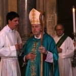 Foto Nicoloro G.   14/07/2024   Ravenna   Si e\' svolta a Ravenna la tradizionale \'\' Domenica del Mare \'\' con la messa in Duomo celebrata dall\' arcivescovo Lorenzo Ghizzoni e trasmessa in diretta da Rai 1. Questa celebrazione pone l\' attenzione sulla vita e i problemi dei marittimi. nella foto l\' arcivescovo Lorenzo Ghizzoni.