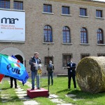 Foto Nicoloro G.   01/05/2020   Ravenna   Celebrazione del Primo Maggio. Con il messaggio ' Il lavoro in sicurezza per costruire il futuro ' si e' svolta la celebrazione della Festa dei lavoratori in una piazza praticamente deserta come voluto dalle disposizioni vigenti. nella foto il segretario CISL Ravenna Roberto Baroncelli.