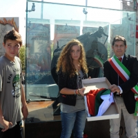 Foto Nicoloro G. 01/10/2012 Conselice ( Ravenna ) Celebrazioni per il sesto anniversario del Monumento alla Stampa Clandestina e alla Libertà di Stampa, secondo in Europa con l' altro che si trova nella città di Almeria in Spagna. nella foto Maurizio Filipucci