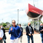 Foto Nicoloro G.   15/05/2021   Ravenna   Celebrazioni per il Moro di Venezia, a 30 anni dal varo, avvenuto il 15/04/1991 e della vittoria del Mondiale IACC. nella foto lo skipper Paul Cayard durante il suo intervento alla cerimonia.