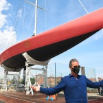 15/05/2021   Ravenna   Celebrazioni per il Moro di Venezia, a 30 anni dal varo, avvenuto il 15/04/1991 e della vittoria del Mondiale IACC. nella foto Paul Cayard, skipper del Moro di Venezia.