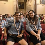 01/09/2022   Ravenna   Per il centenario dello Scautismo a Ravenna allestita una mostra dal titolo \' Sulle tracce degli scout \'. nella foto i presidenti del Comitato Nazionale Agesci Roberta Vincini e Francesco Scoppola.