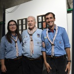 01/09/2022   Ravenna   Per il centenario dello Scautismo a Ravenna allestita una mostra dal titolo ' Sulle tracce degli scout '. nella foto al centro il curatore della mostra Vittorio Pranzini tra i presidenti del Comitato Nazionale Agesci Roberta Vincini e Francesco Scoppola.