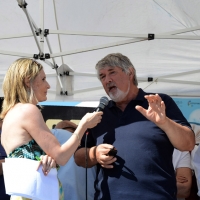 Foto Nicoloro G.   15/08/2014  Cervia ( Ravenna )  22° edizione di " Cervia, la spiaggia ama il libro ". nella foto il ministro Giuliano Poletti che è intervenuto alla manifestazione.