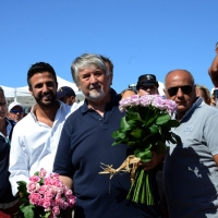 Foto Nicoloro G.  15/08/2014  Cervia ( Ravenna )  22° edizione di " Cervia, la spiaggia ama il libro ". nella foto il ministro Giuliano Poletti, che è intervenuto alla manifestazione, e dietro il sindaco di Cervia Luca Coffari.