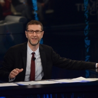 Foto Nicoloro G.  09/03/2014  Milano   Trasmissione televisiva su Rai 3 " Che tempo che fa ". nella foto  Fabio Fazio.