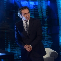 Foto Nicoloro G.  09/03/2014  Milano   Trasmissione televisiva su Rai 3 " Che tempo che fa ". nella foto  il regista premio Oscar Paolo Sorrentino.